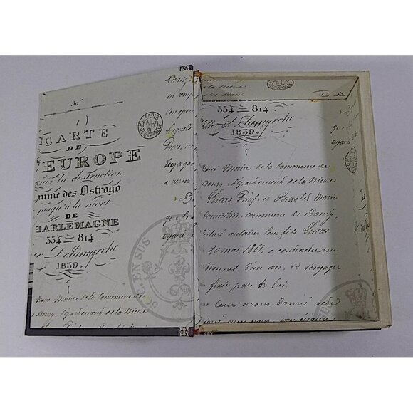 Paris Hidden Book Storage Lot Faux Secret Multicolor Floral 2011 Kathryn White - Picture 6 of 7